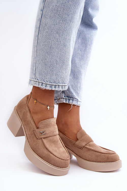 Semišové topánky pre ženy béžová afnira