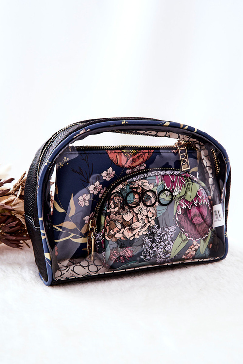 Malý průhledný kosmetický kufřík NOBO L0050-CM13 Mix