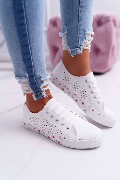Dámske tenisky s bielym Loriann Openwork