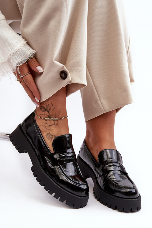 Maľované ploché hlzoly čierne Jannah