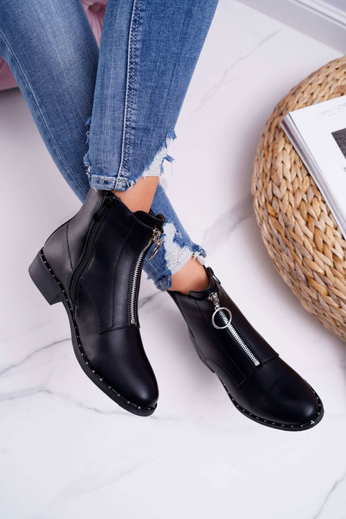 Dámske ploché topánky, dekoratívny posúvač čiernej verminy