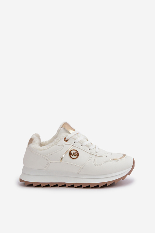 Teplé Zateplené Športové Topánky Na Platforme Biele Lerisas