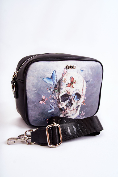 Kožená kabelka Goe Znj011 čierna