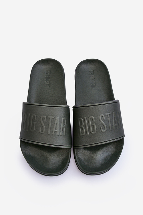Light Foam Flip Flops Big Star MM174324 Tmavej zelenej