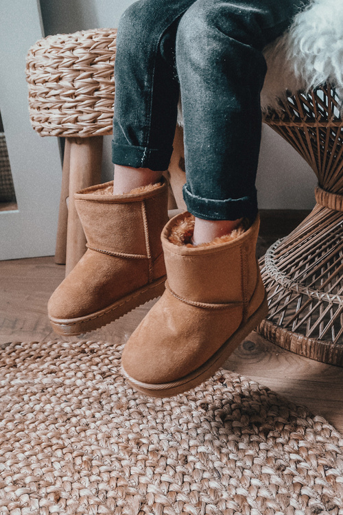 Izolované topánky pre deti snehové topánky khaki gooby