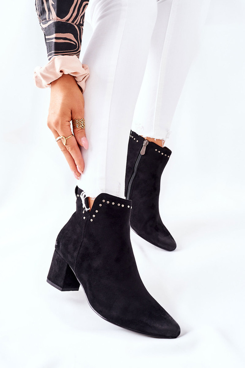 Dámske semišové topánky Black Brinlack