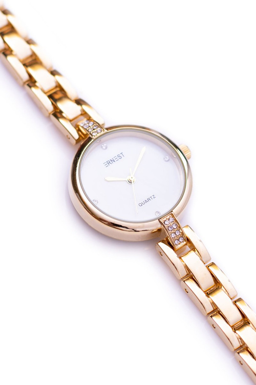 Ernest dámské zlaté hodinky GoldCrystal