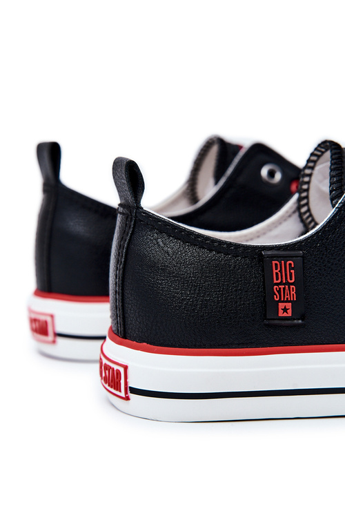 Pánské Kožené Tenisky BIG STAR JJ174068 Černé