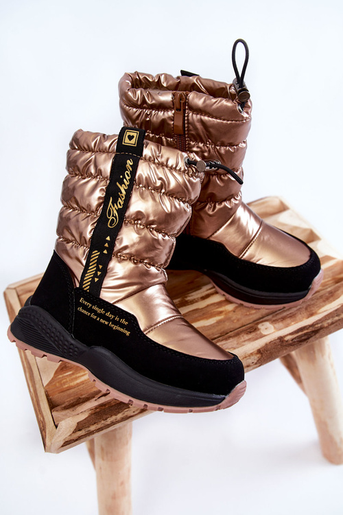 Detské snehové topánky izolované vlnou na zipper zloty Dillí