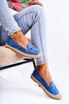Klasický sklz -v dámskej espadrille Blue Oresa