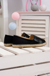 Čierne ženské paoli espadrilles