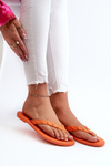 Ploché Pružné Sandály Japonské Dámské ZAXY JJ285254 Oranžové
