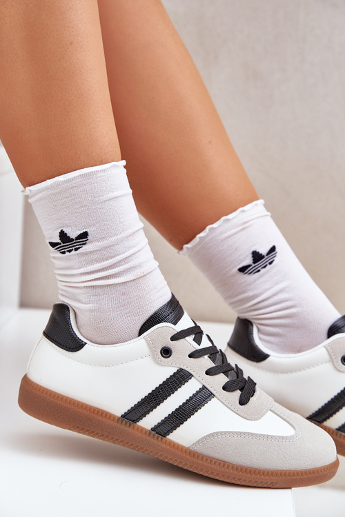 Nízké Tenisky Dámské Bílá-Černá Loredis