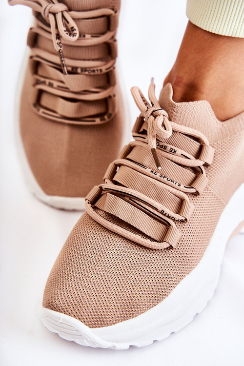 Dámská Sportovní Ponožky Boty Béžové KeSports