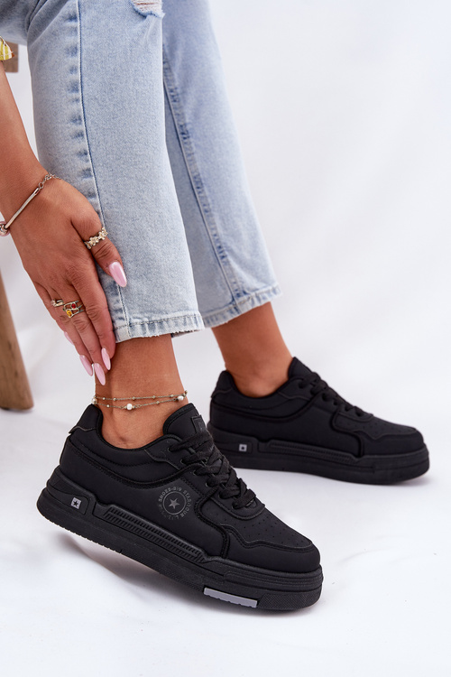 Nízke Dámske Tenisky Big Star RR274A311 HI-POLY SYSTEM Čierne