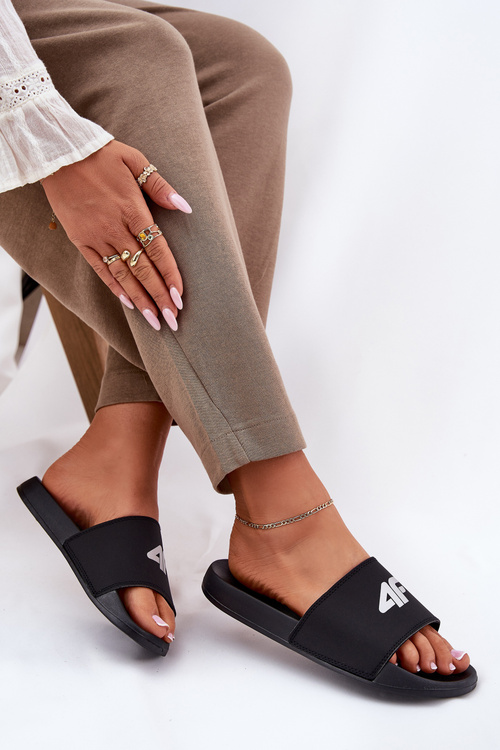 Dámske Šľapky 4F Čierne 4FRMM00FSLIF010-20S