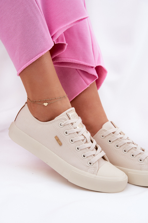 Dámske Tkaninové Tenisky Big Star RR274768 Béžové