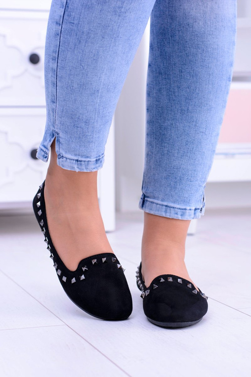 Black Ballerinas Lords s cvočkami Randal