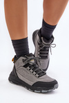 Zateplené turistické topánky pre mládež McKeylor 14011 šedé