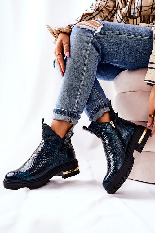 Tanya zelená kožená topánky izolované zelené krokodíl