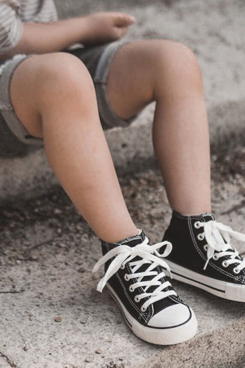 Detské vysoké tenisky čierne filimon