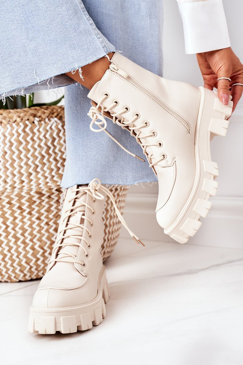 Teplé Boty Workery Béžové World Is Mine