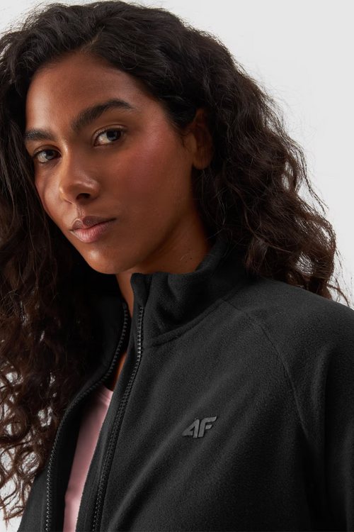 Dámský polar s límcem 4F Černý 4FWMM00TFLEF294-20S