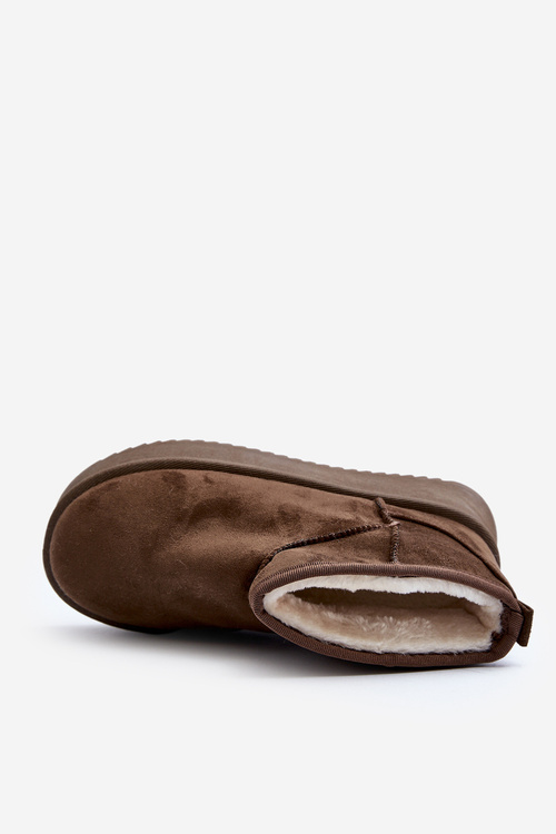 Dámské zimní boty na tlusté podrážce tmavě zelené Caliksa