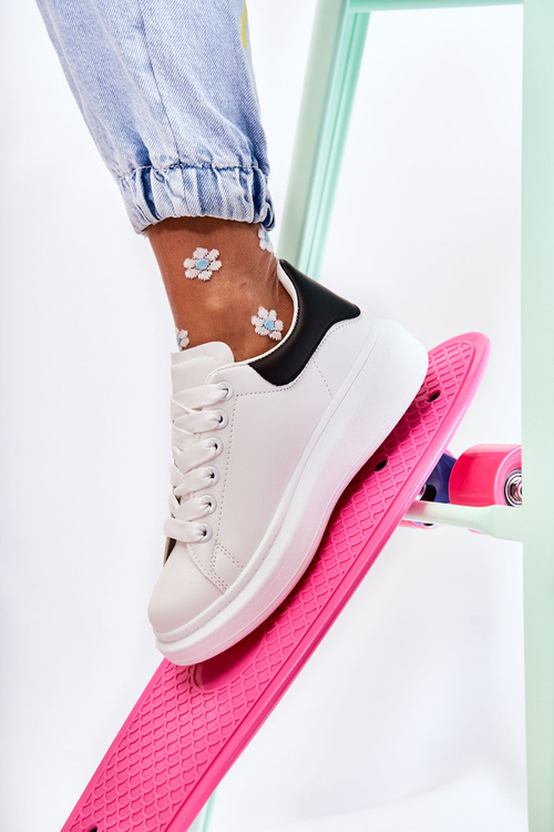 Dámská sportovní obuv na platformě černá a bílá Eliso