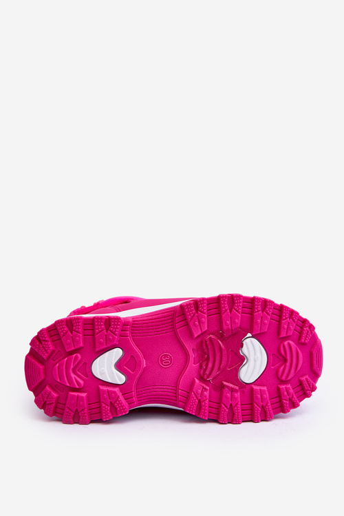 Dětské růžové zateplené sněhule s rzepem Big Star MM374121