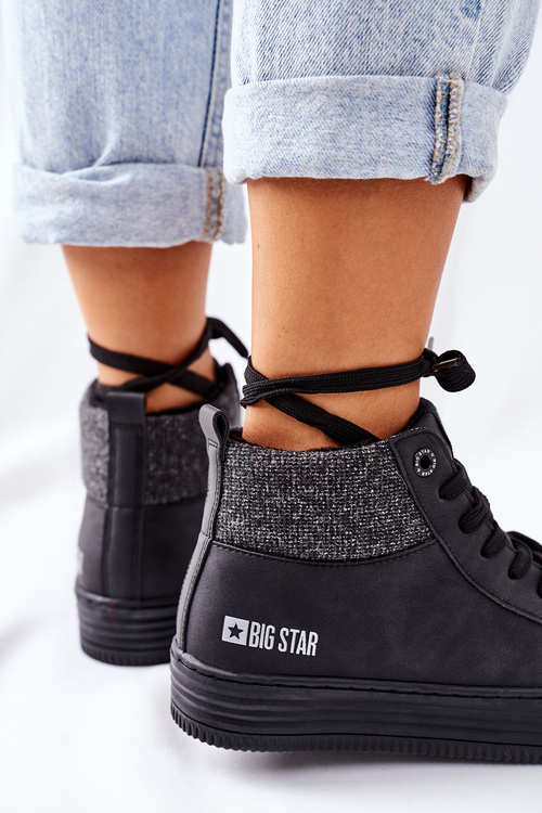 Vysoké Izolované Tenisky Big Star II274147 Černé