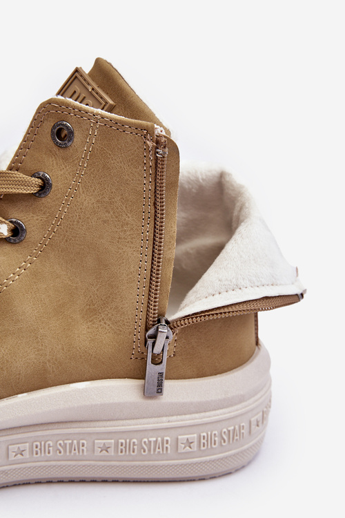 Dámské zipové boty s podšívkou Camel Big Star MM274026