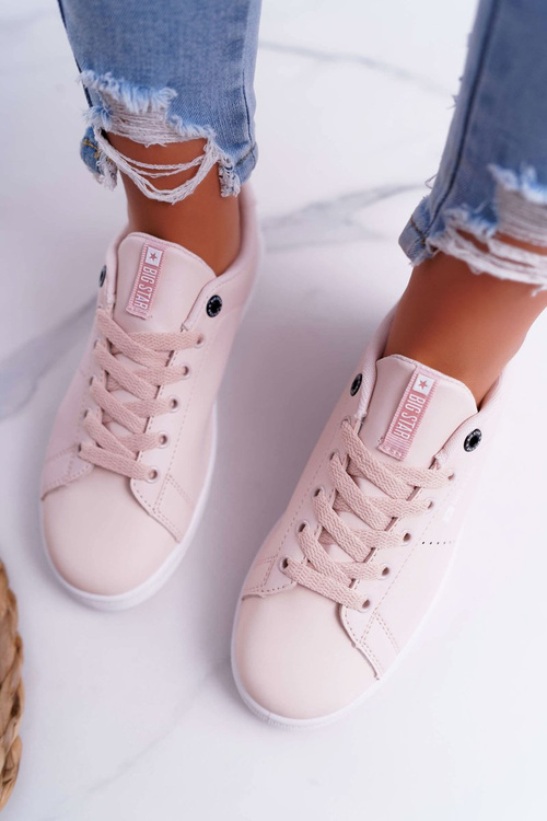 Dámske tenisky s veľkou hviezdou Pink DD274216