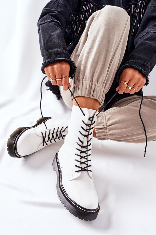 Dámské Kotníkové Boty Bilé Corydon