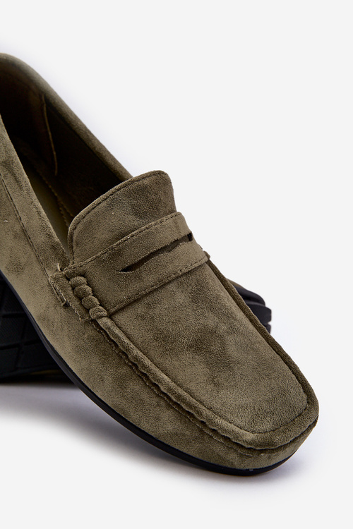 Mužské semišové mokasíny tmavě modré Wesley