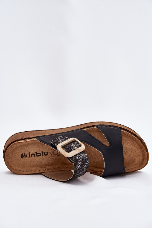 Ľahké Dámske Šľapky S Prackou Inblu GS000055 Čierne