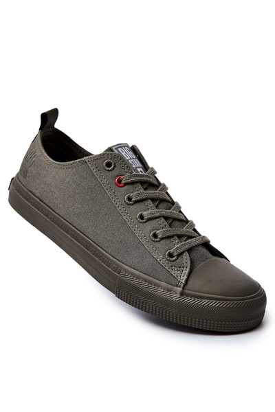 Pánské materiálové tenisky BIG STAR JJ174004 Khaki