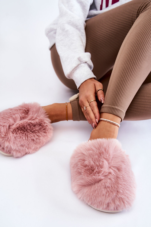 Dámska kožušina papie ružový sheryl