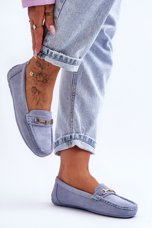 Dámske klasické semišové Corinell Blue Loafers