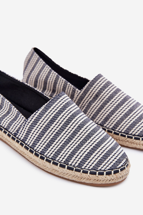 Pánske espadrilky s pletením tmavomodré Daniell