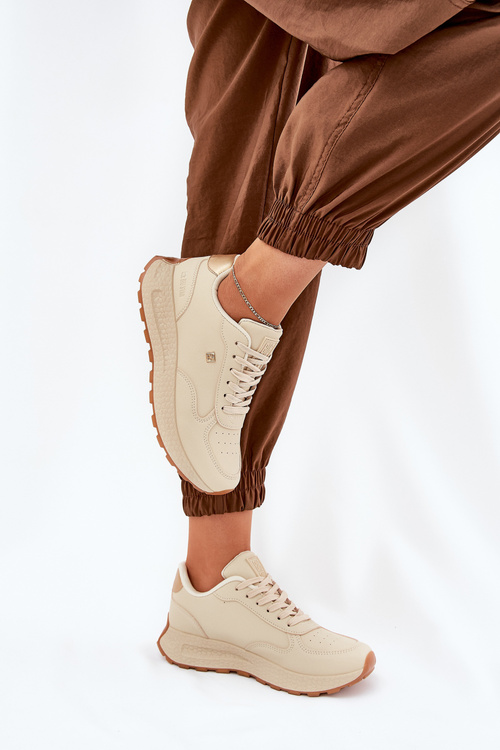 Ľahké Dámske Športové Topánky Big Star RR274630 HI-POLY SYSTEM Béžové