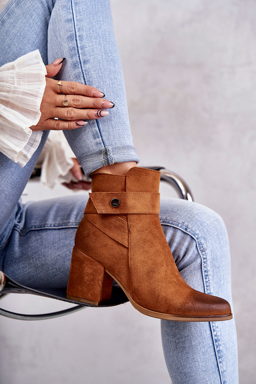 Dámske semišové topánky LA.FI 260041C-SU CAMEL