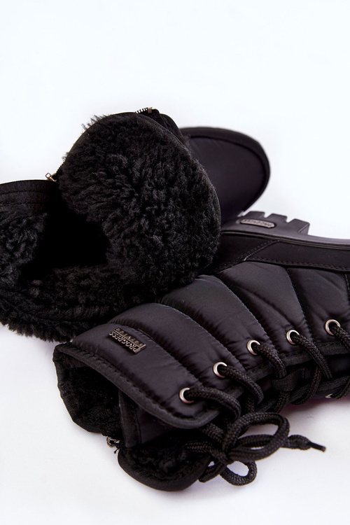 Ženské izolované snehové topánky Progress progj-21-14 čierna