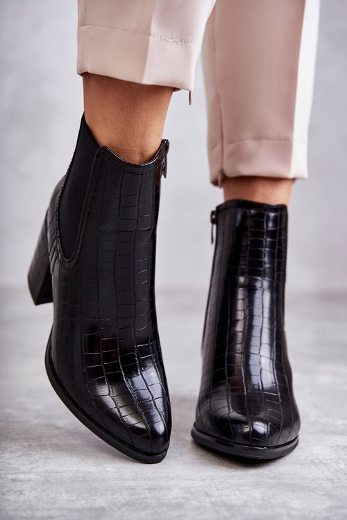 Hadie kožené topánky la.fi 260038b-xc čierna