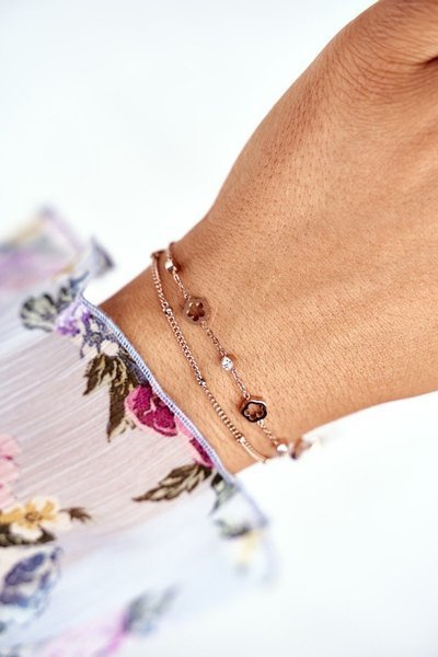 Dámský Náramek Růžové Zlato