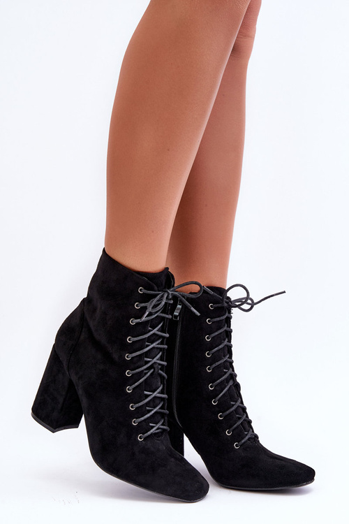 Ženské semišové topánky na post Black Saolio