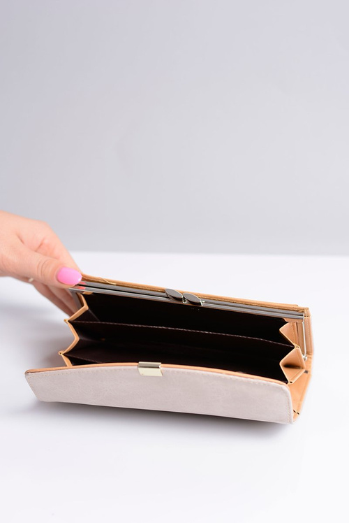 Veľká dámska béžová peňaženka