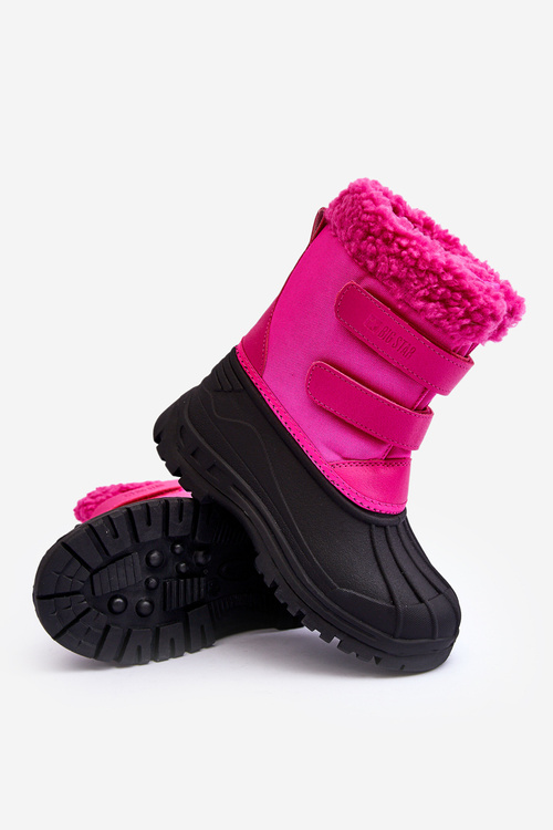 Dětské sněhové boty na zipy Big Star Fuksja MM374112