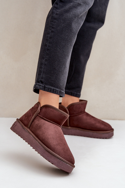 Snehule Na Platforme Dámske D.Franklin DFSH370010 Čokoládové