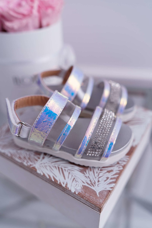 Dětské dívčí Sandály na Suchý Zip Bílé Matylda